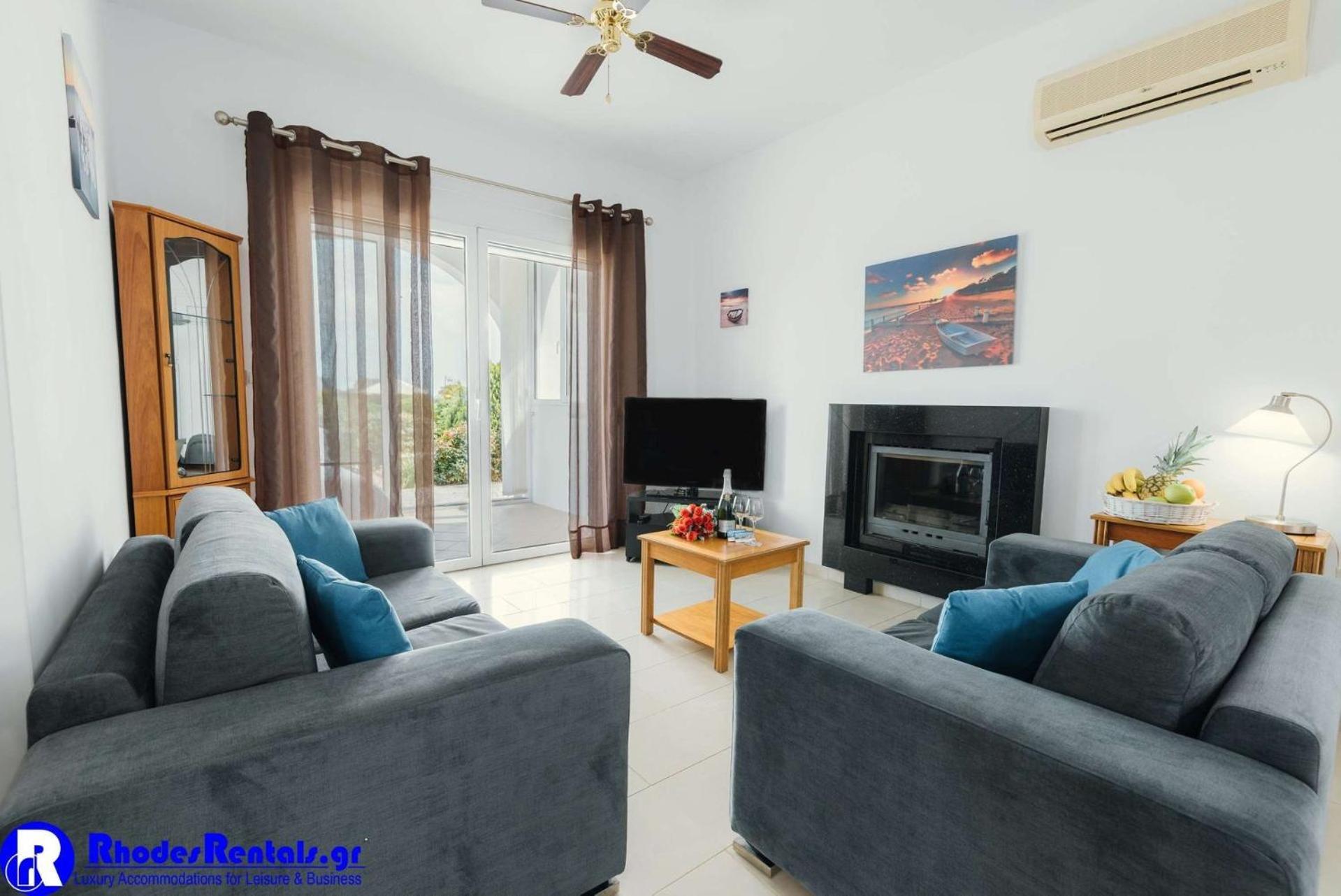 Villa Executive Rhodes 2 Bedroom Private Pool Sea View